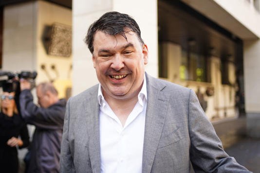 Graham Linehan with a big smile
